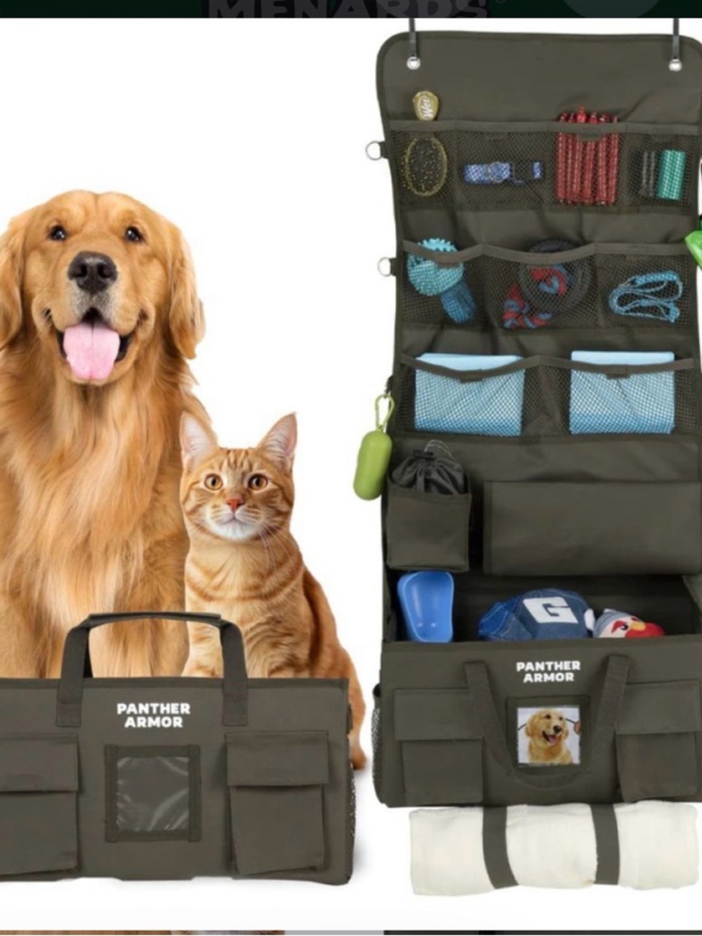Panther Armor Dog Travel Bag and Organizer